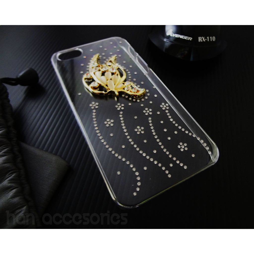 Iphone 5G / 5S Bling Case Fashion Motif Butterfly | Hardcase Kupu-kupu