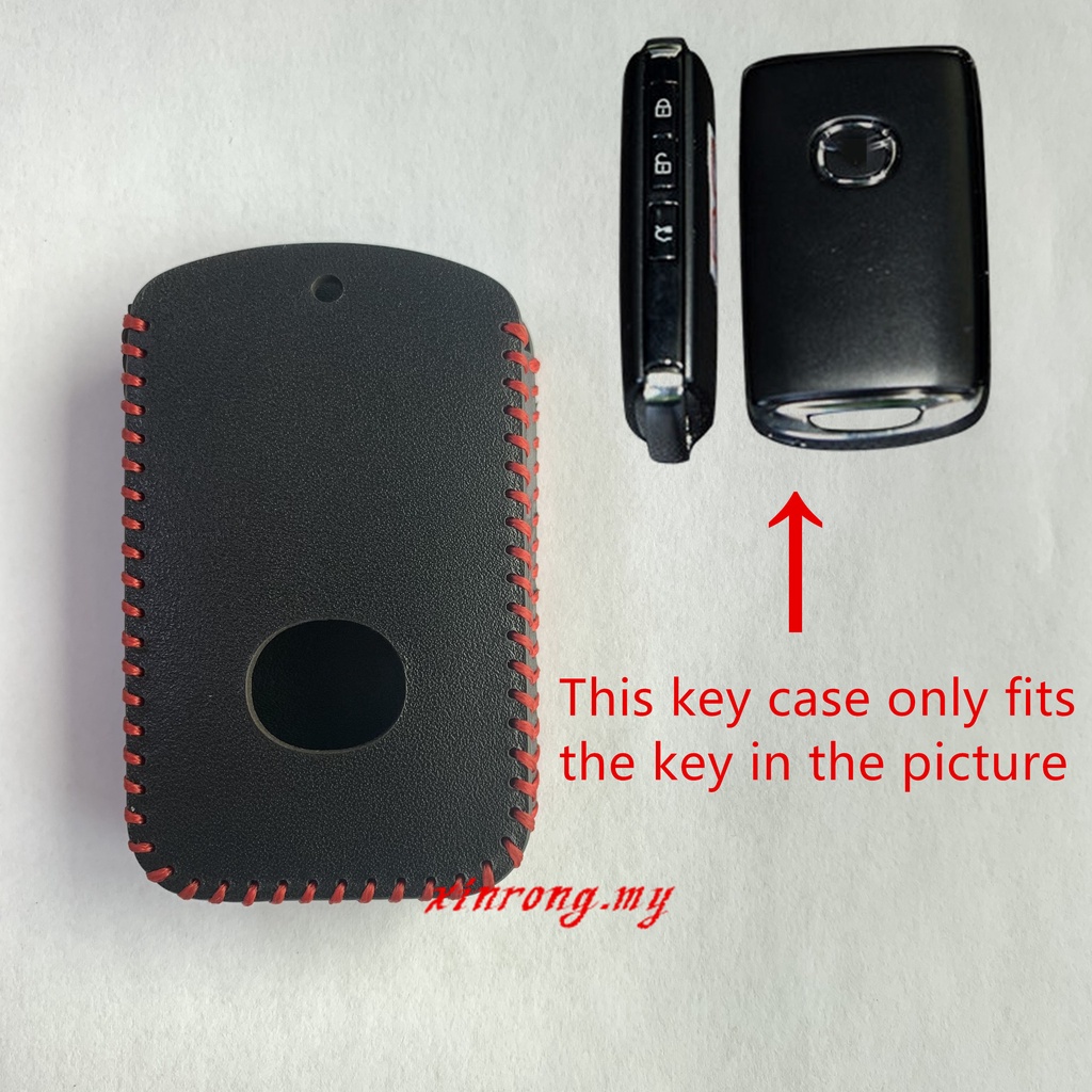 Casing Kunci Remote Mobil Keyless Bahan Kulit Untuk Mazda CX-30 CX-8 Mazda3 CX-3 CX-9 Mazda6 CX-5