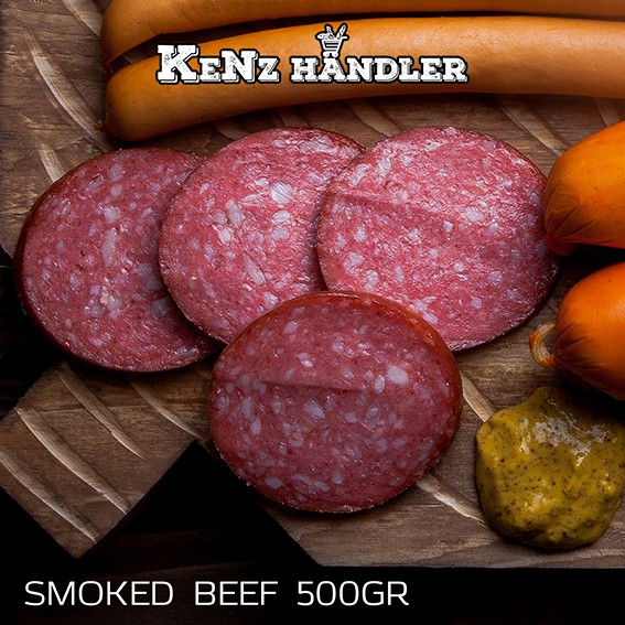 

KeNz Händler Premium Smoked Beef 500gr. Frozen | Grab and Gojek delivery Only
