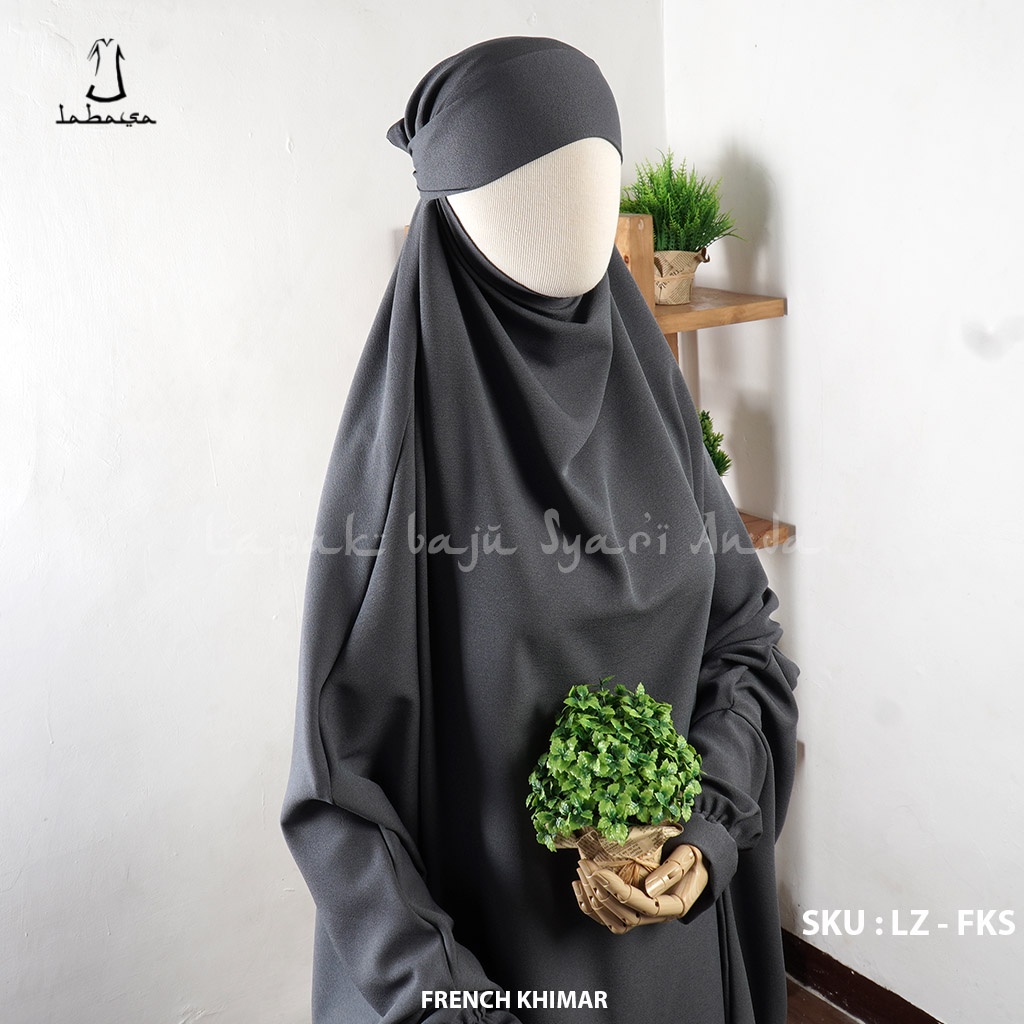 French Khimar Jumbo Square Manset Lengan Karet Labasa Ori | French Hijab | Fashion Muslim