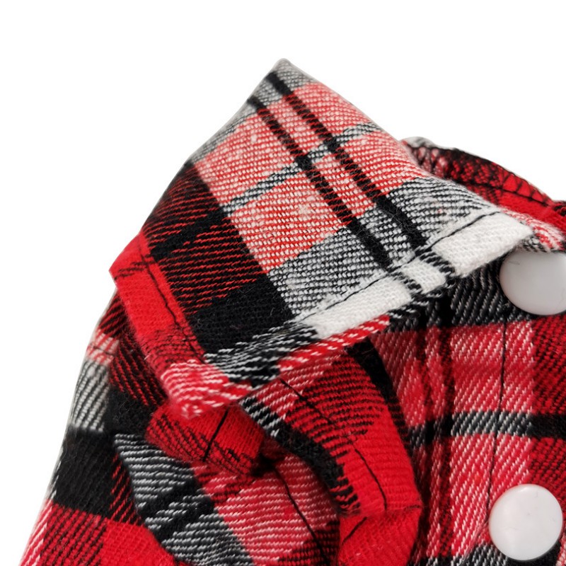 ★〓YUFeiPet〓★Pet Plaid Shirt Dog Vest Cat Shirt Short Sleeve Small Dog T-shirt Soft Breathable Summer