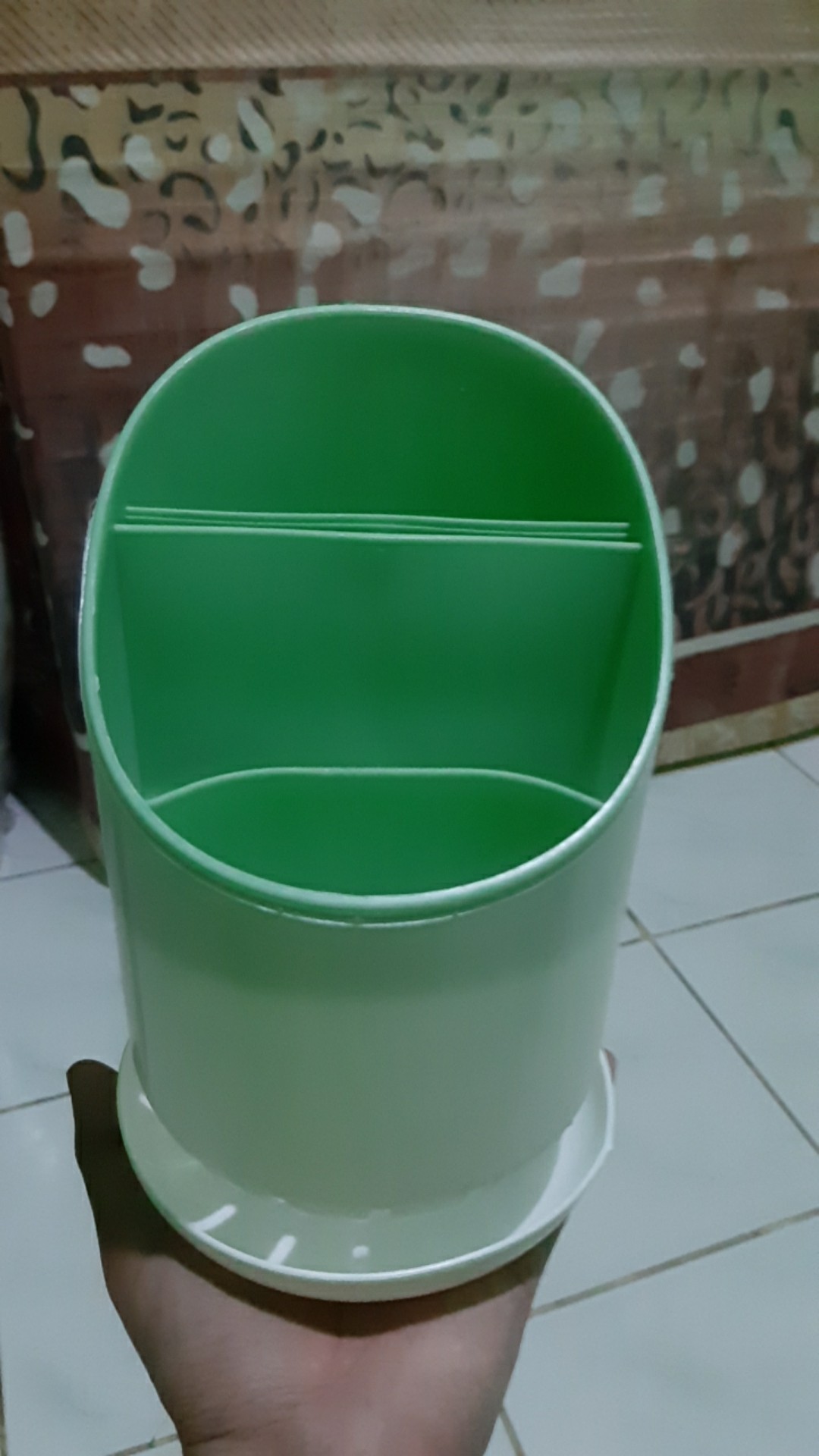Tempat Sendok Garpu Dengan Tirisan Tempat Peralatan Dapur Murah