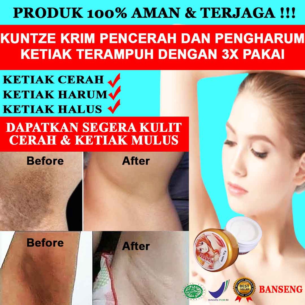 Pemutih Leher Pemutih Ketiak Pemutih Selangkangan Pemutih Bokong Cream Pemutih Ketiak Bpom COD Bayar