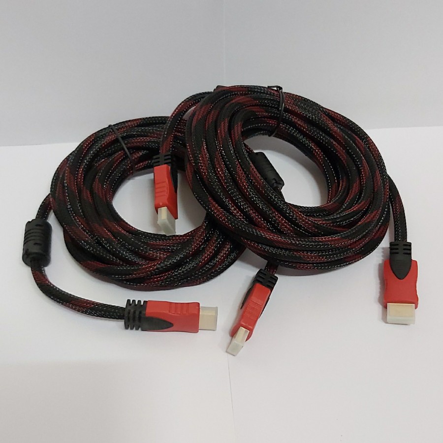 KABEL HDMI 5M SERAT JARING HDMI TO HDMI 5 m 1080P V1.4 3D HQ