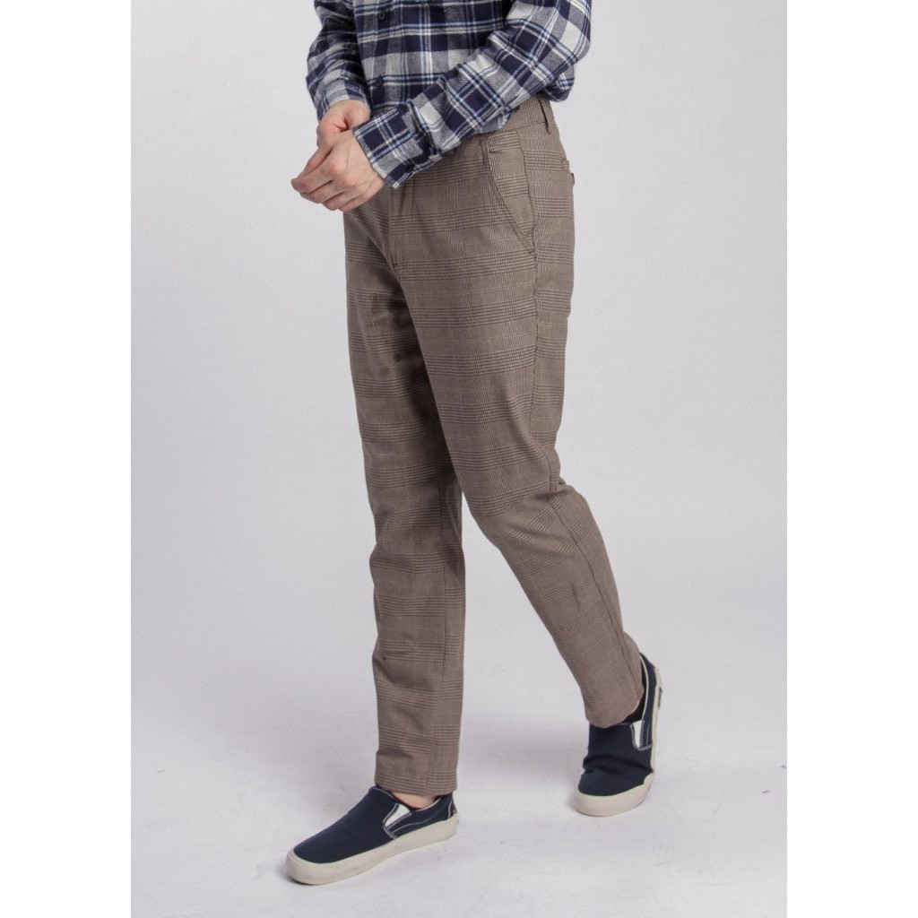 

ERIGO CHECKED PANTS BOCCI CREAM