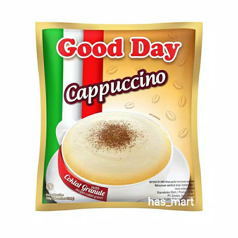 

GOOD DAY cappucino isi 30 sachet*25gr