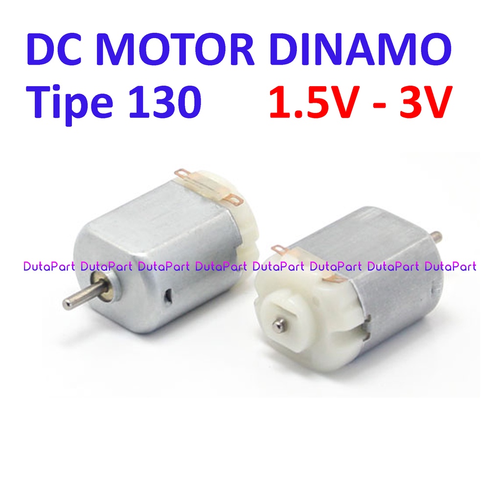 Motor DC 1.5 - 3V Dinamo Listrik Tipe 130 Speed 1.5V = 6000 rpm