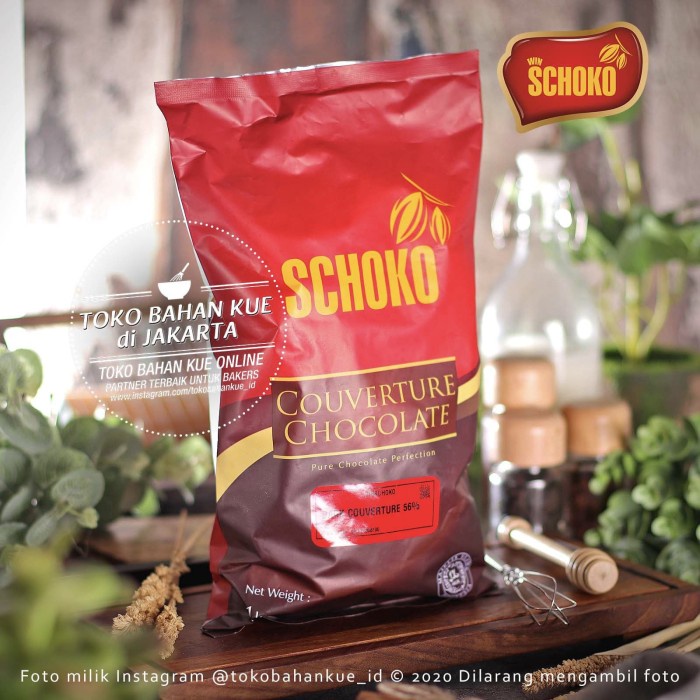 

Ht6362D Schoko Dark Chocolate Couverture Cube 56% 1Kg Cokelat Baking Coklat Ht5