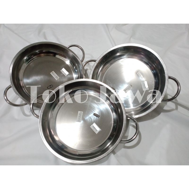 WAJAN CEPER STAINLESS STEEL UK 26CM