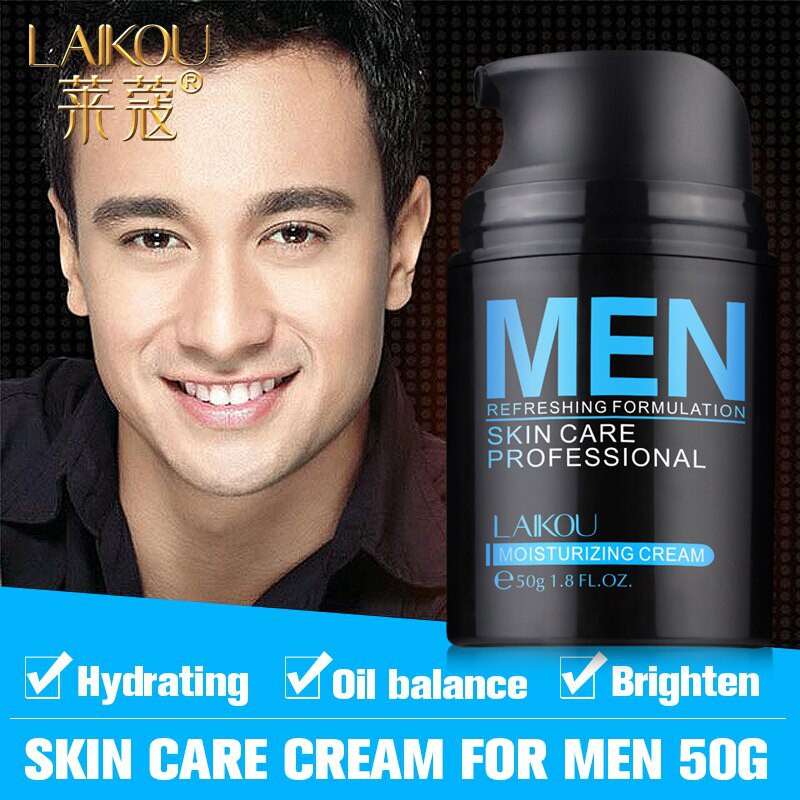 Cream Pencerah Wajah Pria Laikou Men Refreshing Face Cream Skin Care Cream Pembersih Wajah Pria