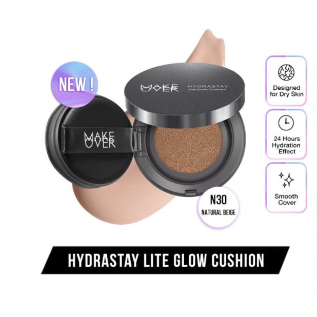 ☘️Yuri Kosmetik☘️ MAKE OVER Hydrastay Lite Cushion