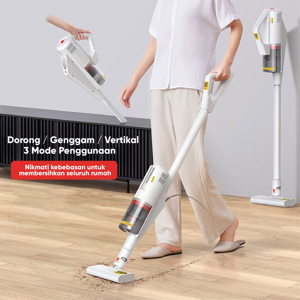 【NEW】Deerma DX888 Portable Handheld Vacuum Cleaner Lightweight Design Can Wall Storage