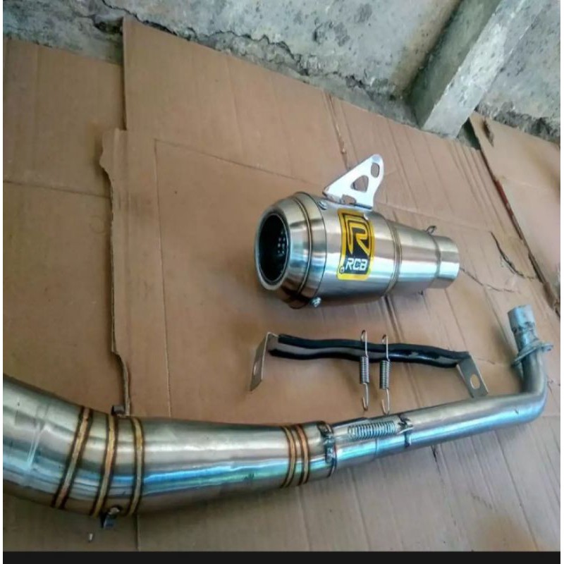 KNALPOT RCB KAPSUL GTX SUPRA KARISMA C70 VEGA JUPITER REVO BLADE KNALPOT RCB BEBEK