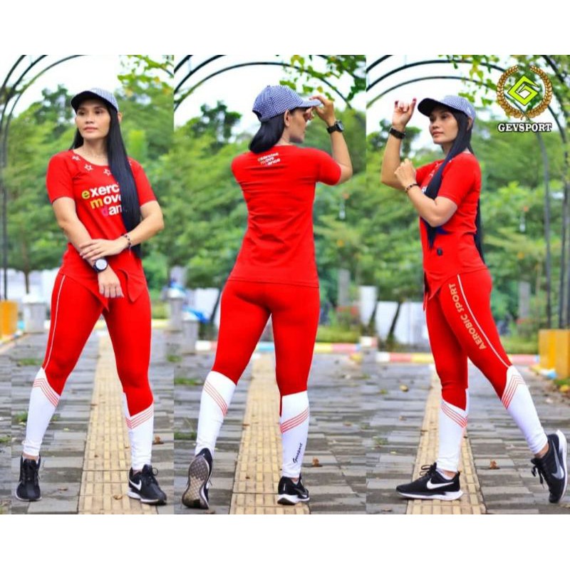 SETELAN BAJU SENAM / LEGGING ROK / CELANA SENAM GEVSPORTWEAR