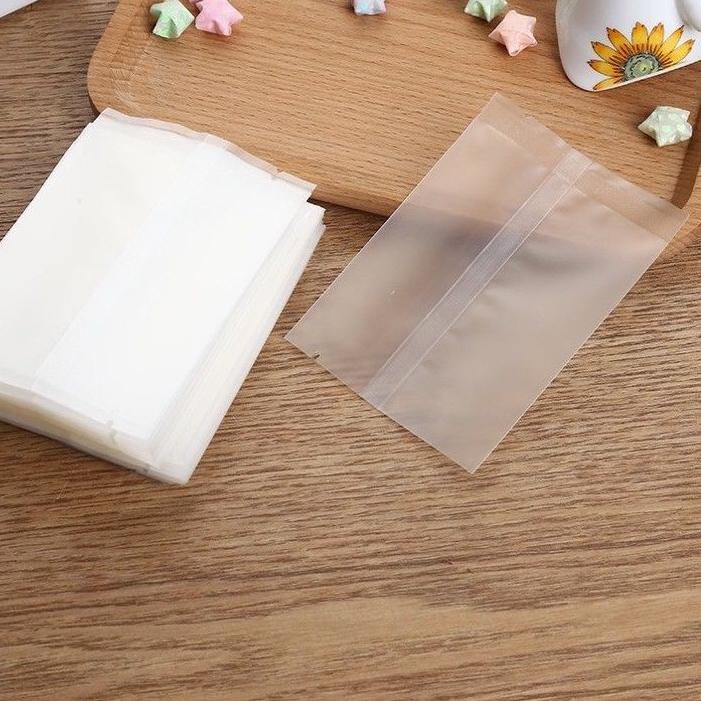 

۝ PLASTIK SEALER COOKIES NASTAR MOONCAKE TRANSPARAN DOVE BERBAGAI UKURAN 100pcs ☊