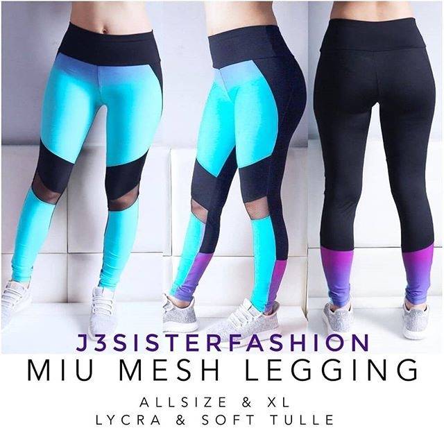 Celana legging senam miu celana olahraga senam zumba aerobik fitness wanita