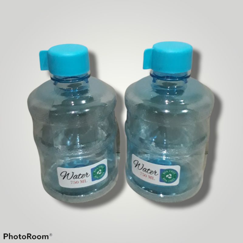 Botol minum model galon unik 600ml / botol air minum bpa free