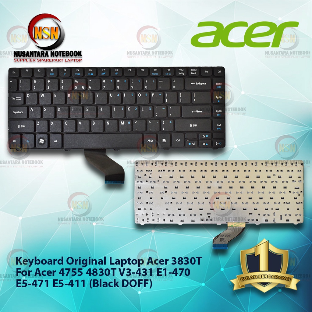 KEYBOARD ACER 3810 3820 4810 4820 4749 4736 4738 4740 4741 4752