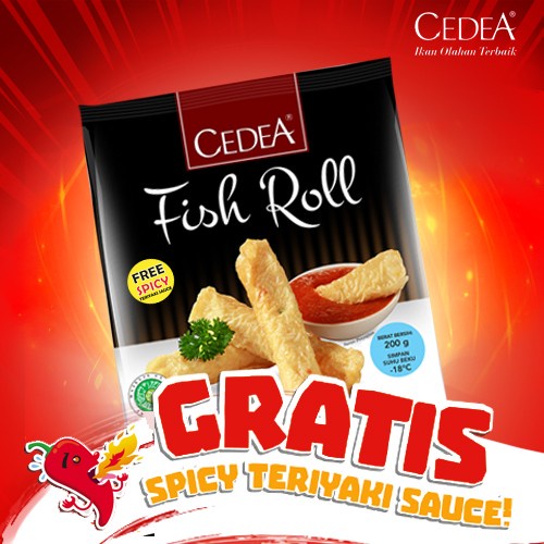 

Cedea Fish Roll 200 Gram / New Cedea Fish Roll 250 Gram / Termurah | Makanan Cepat Saji / Halal /Olahan Berkualitas !!