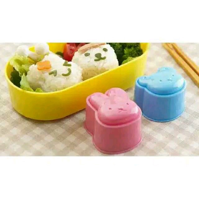 Cetakan Nasi Bento [ ISI 3 PCS ] Rice Mold Cetakan Karakter 3 in 1 Hello Kitty