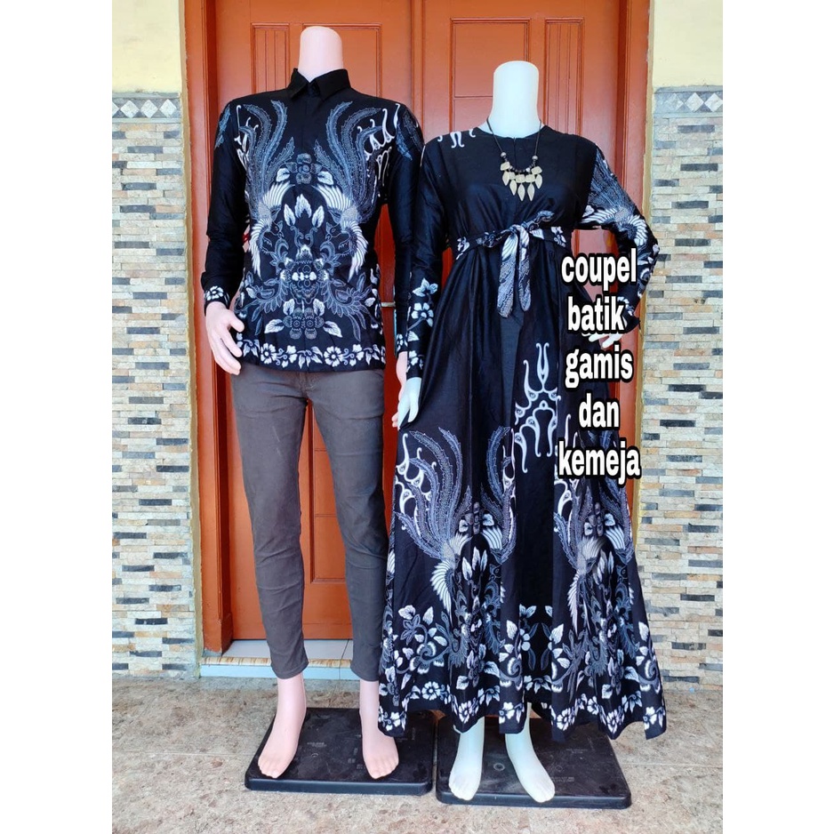 Batik Aira - Batik Couple Gamis Kemeja Rantai Ijo-5