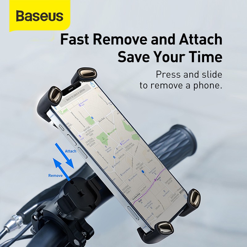 BASEUS PHONE HOLDER SEPEDA MOTOR BICYCLE BIKE MOTORCYCLE