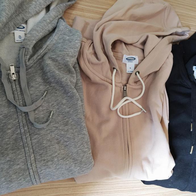 Produk Terbaru Hoodie Old Navy Zipper Original - Dusty Pink, Xs