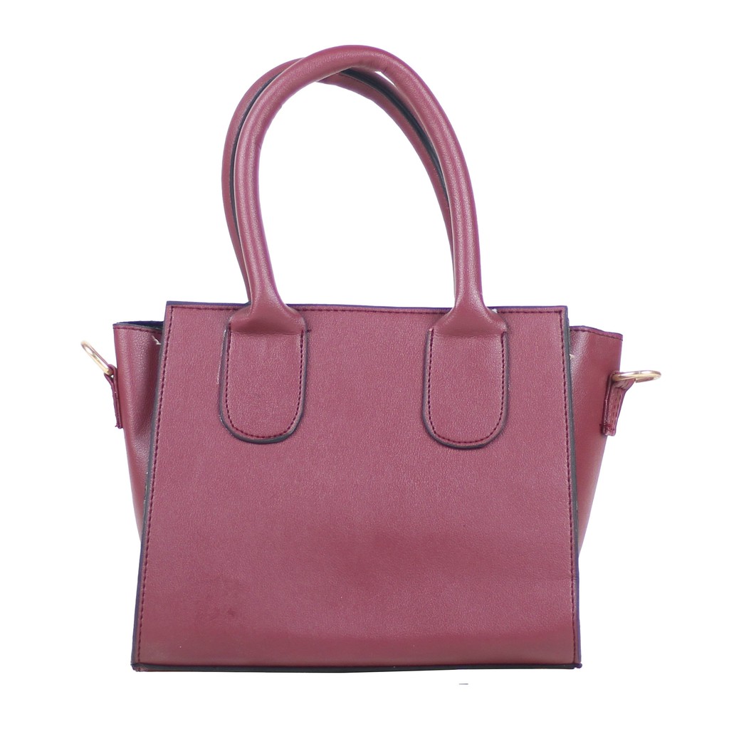 Tas Unik Selempang Wanita Premium Gratia Maroon Tas Ootd Casual Tebal Cantik