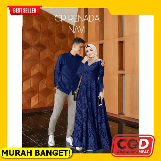 Baju Gamis Couple Sarimbit Keluarga Pasangan Muslim Nibras Gamis Murah Terbaru 2021 (Bisa Cod) Gamis