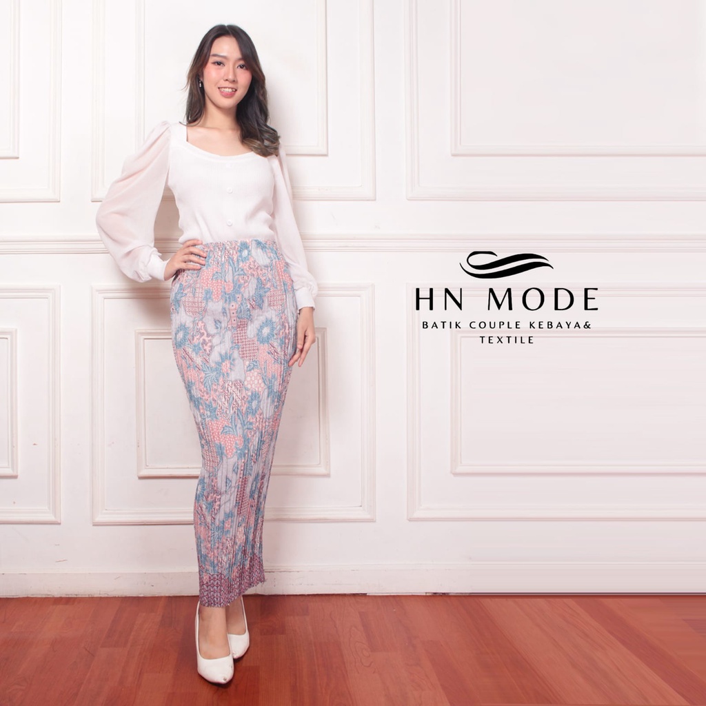 HN MODE- Rok plisket batik terbaru motif SR / rok rempel / rok span / rok batik kondangan