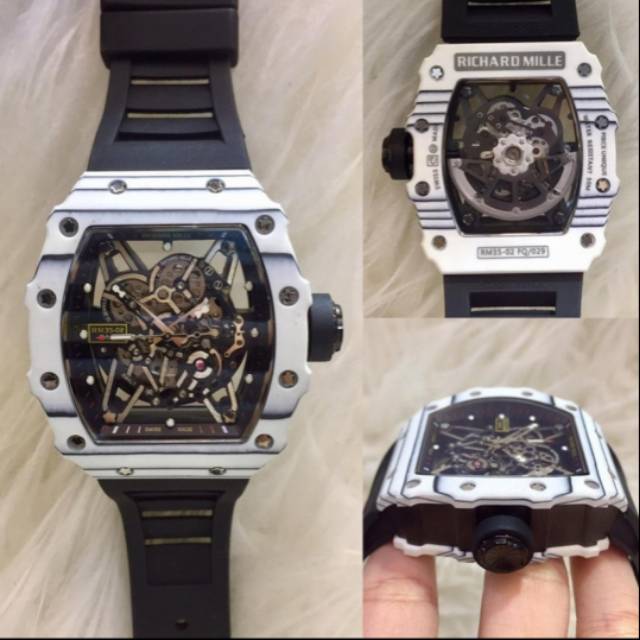 JAM TANGAN PRIA RM-35-02 RAFA BODY CARBON SWISS ETA PREMIUM AAA+