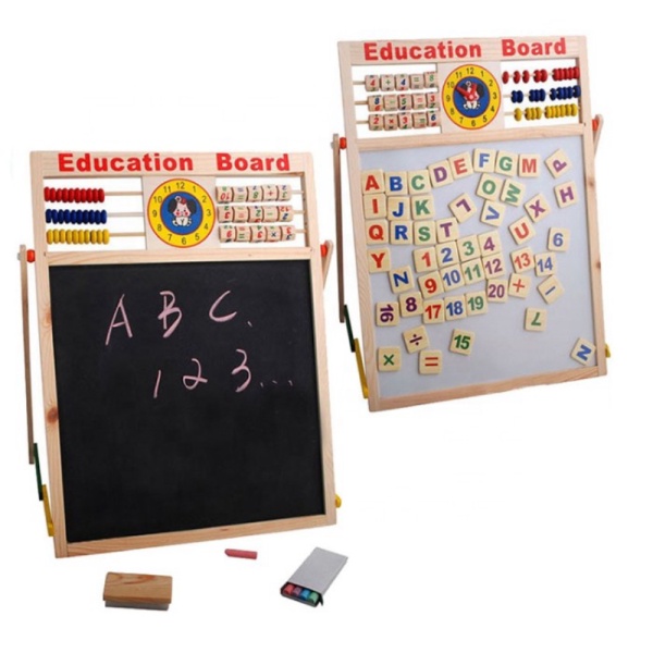 

Jual Mainan Anak Papan Edukasi Huruf Angka 2 in 1 Papan Tulis Kayu Magnet - PAPAN EDUCATION Limited