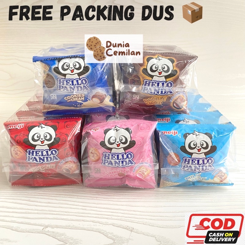 [TERMURAH!] Hello Panda 1Renceng (10pcsX10gr) - Biskuit Meiji Nabati