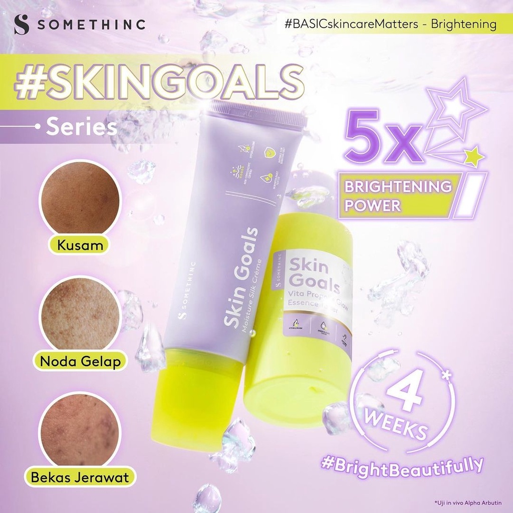 ❤ MEMEY ❤ SOMETHINC Skin Goals Moisture Silk Creme | Vita Propolis Glow Essence Toner