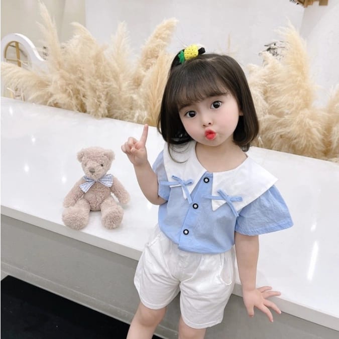 TokoMilkan Setelan Baju Anak Perempuan Syadila Kids Bahan Katun | Pakaian Anak Umur 1-6 Tahun