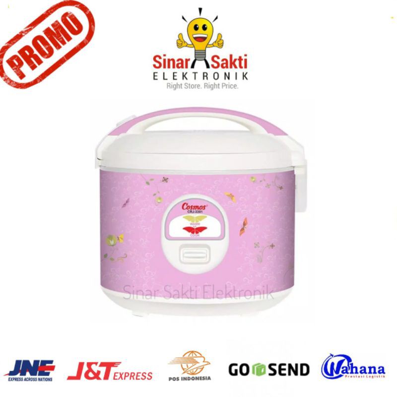 Magic Com Cosmos CRJ 3301 1.8 Liter - Rice Cooker Cosmos 3in1 - Penanak Nasi