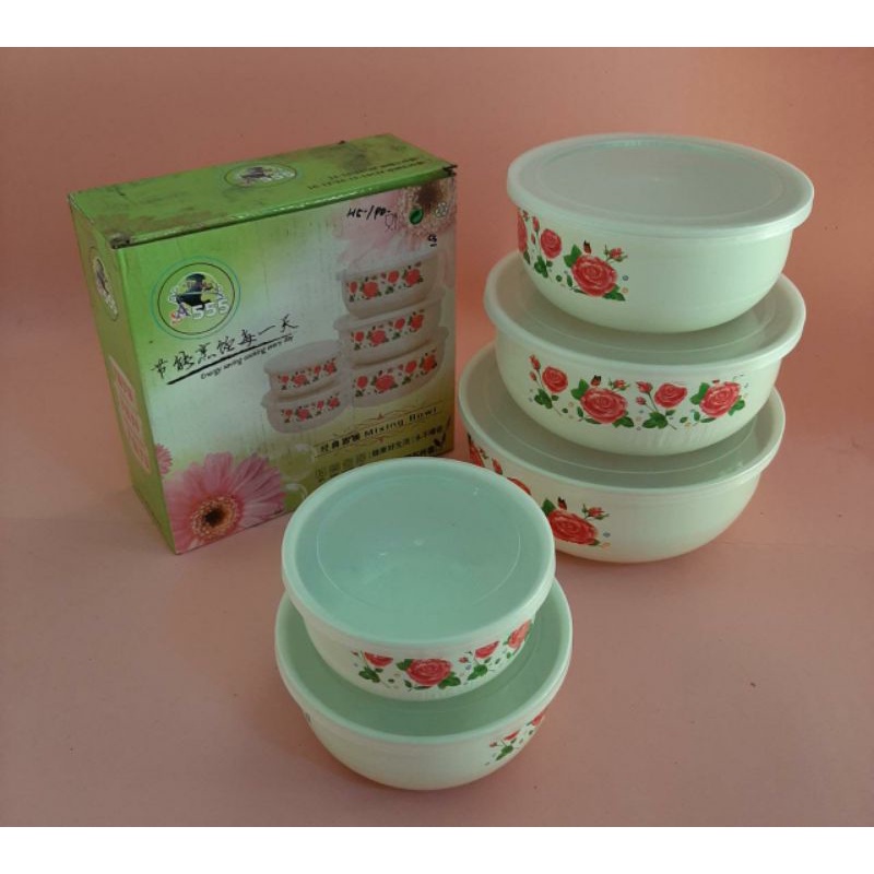 Mixing Bowl 1369 Rantang Susun 5 pcs Wadah Saji