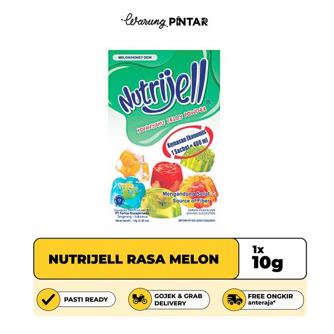 

Nutrijell Rasa Melon Sachet 10gr BERGARANSI Kode 923
