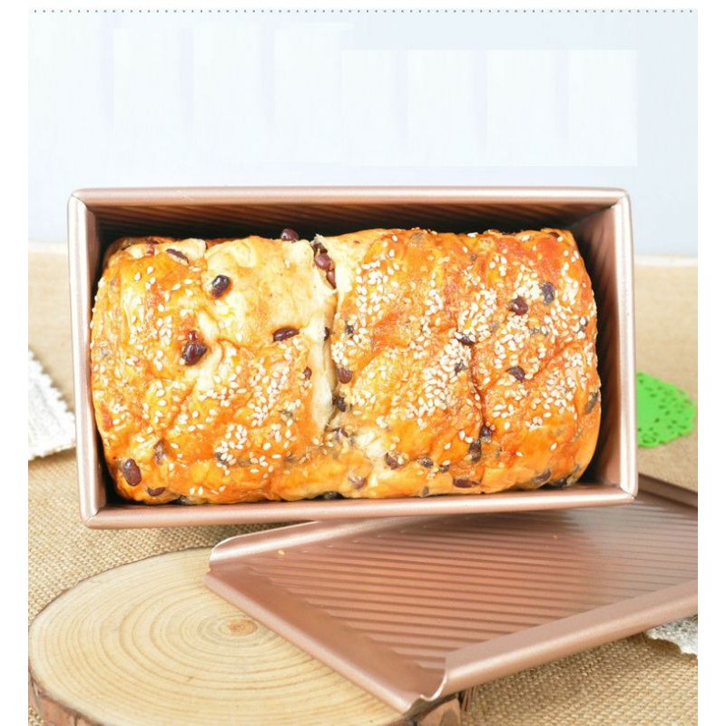 TOAST BOX Loyang Roti Tawar /Kue Anti Lengket Warna RoseGold