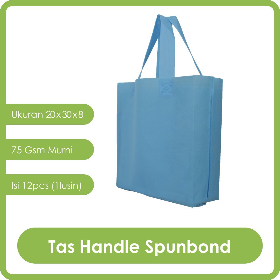 

GOODIE BAG SPUNBOND HANDLE 20x30 LUSINAN / Tas Belanja Murah / Kantong Belanja