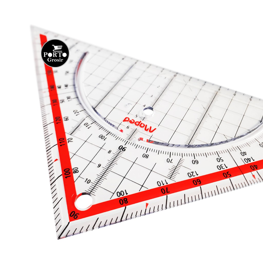 

Maped Geo Technic Ruler 26 Cm Penggaris Plastik Bentuk Segitiga Gambar Teknik dengan Pegangan