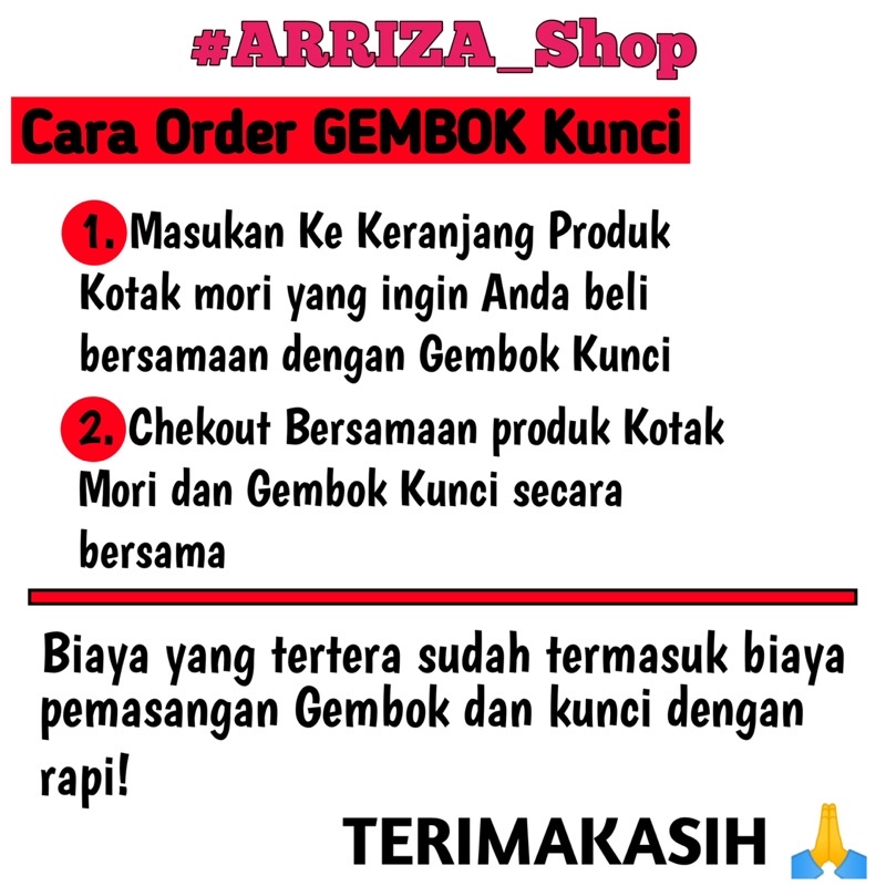 GEMBOK KUNCI Kotak Mori Psht (TIDAK BESERTA KOTAKNYA) Gembok Kunci Tambahan Kotak Mori PSHT