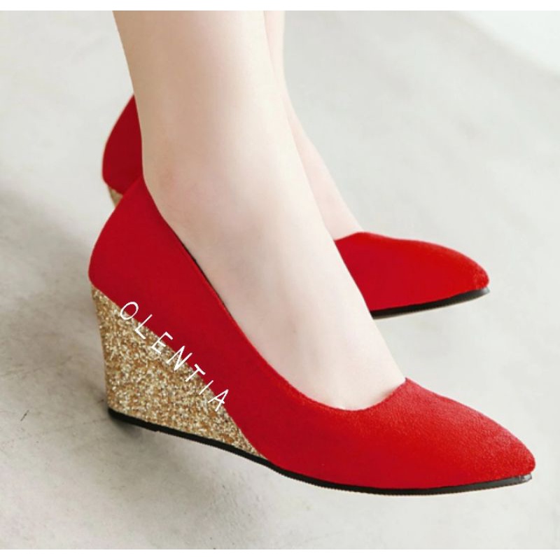 Sepatu Wanita Sepatu wedges pump AN 05