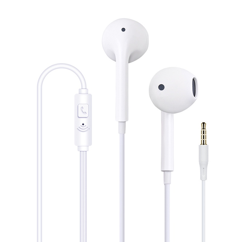 Earphone Kabel Jack 3.5mm Dengan Mic Built-In High Bass