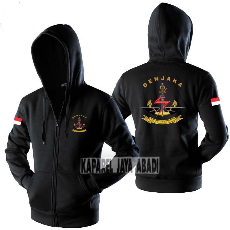Jaket Zipper Denjaka/Hoodie Denjaka/Sweater Intansi Denjaka/Atasan Pria Wanita Denjaka/Logo Denjaka