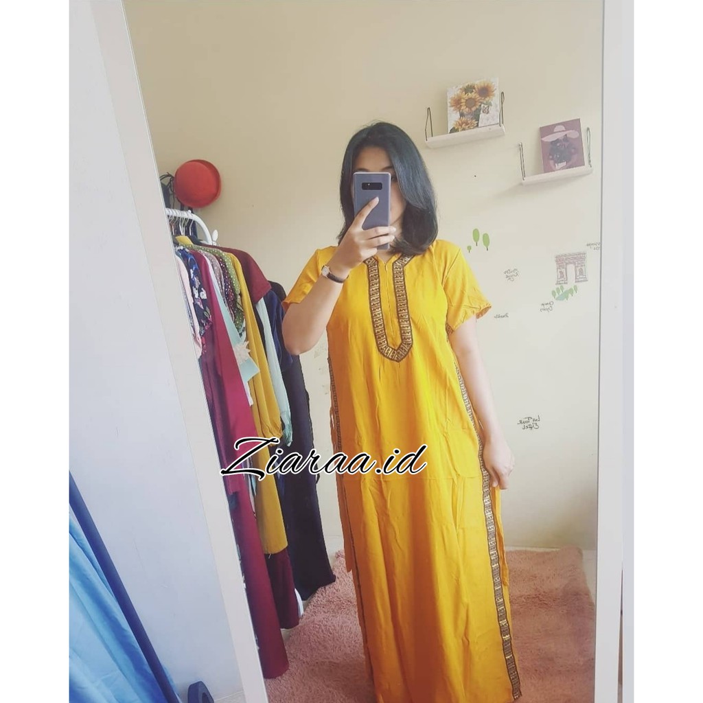 DASTER LUXURY JUMBO RENDA BAHAN KATUN ( BANYAK WARNA