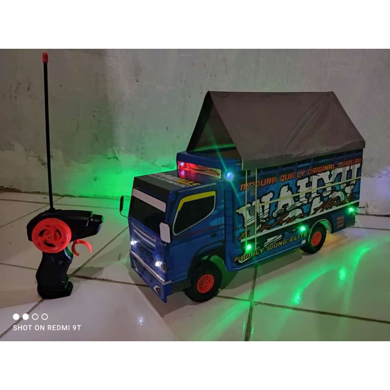 Mainan anak truk oleng miniatur truk oleng remote kontrol bisa oleng ukuran jumbo