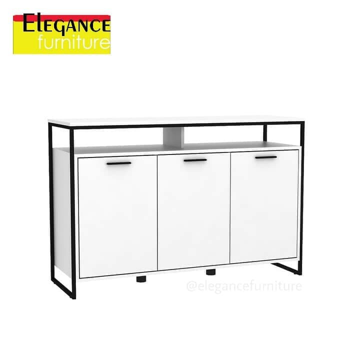 Rak Meja Samping Putih Serba Guna Bavarian Sideboard