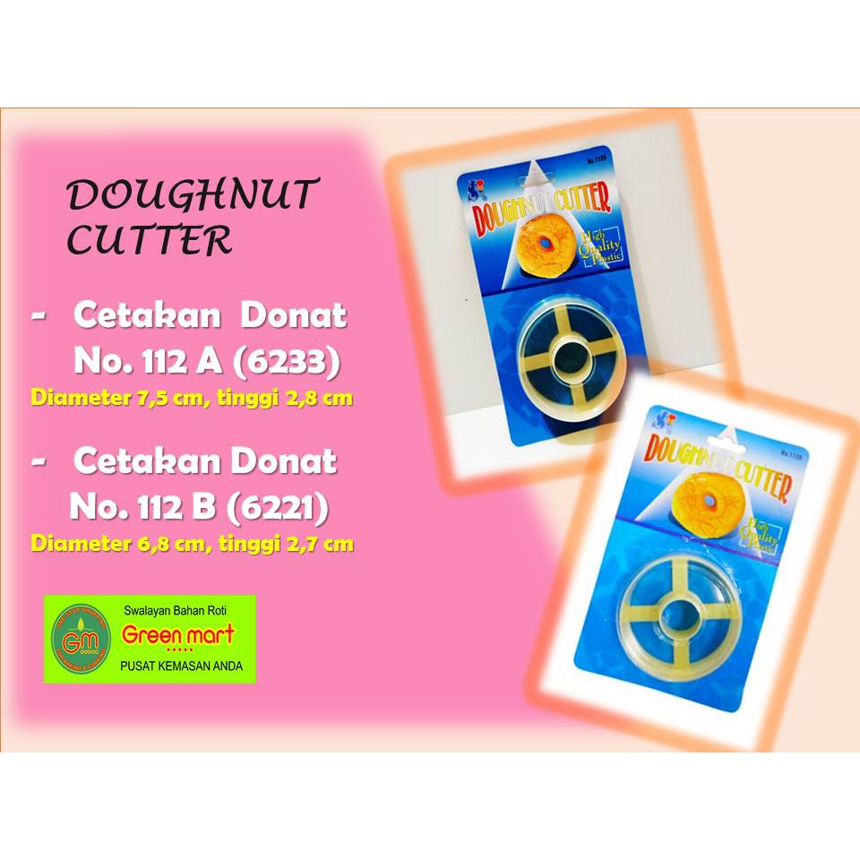 

Cetakan Donat Doughnut Cutter Plastik Foodgrade Sin Lian No.112 A dan 112 B Impor. 6233 - 6221