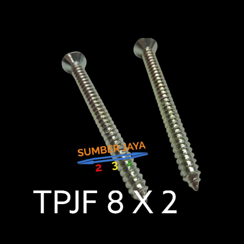 BAUT TPJF 8 X 2 ISI 50 PCS TERMURAH